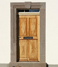 Biedermeier-Haustr vom Feinsten ...