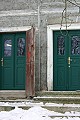 Restaurierte historische Haustr