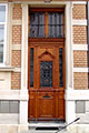 Restaurierte historische Haustr